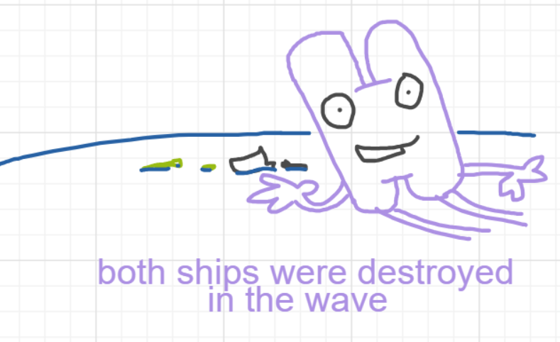 A panel from Ready Oar Knot, episode three of the Board Boards object show by Furretwalk/WalkingFurret.